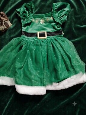 Holiday Time toddler girl's elf dress